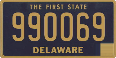 DE license plate 990069