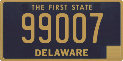 DE license plate 99007