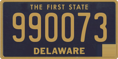DE license plate 990073