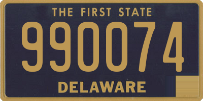 DE license plate 990074