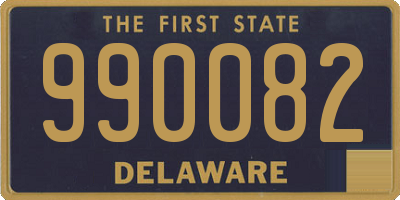 DE license plate 990082