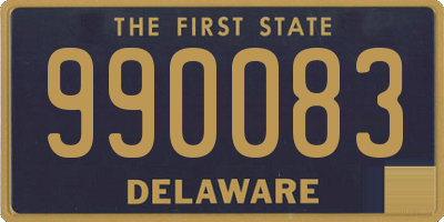 DE license plate 990083