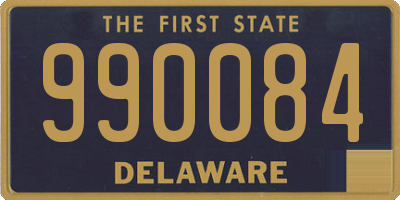 DE license plate 990084