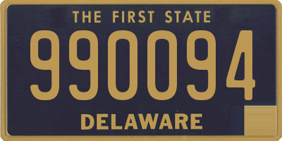 DE license plate 990094