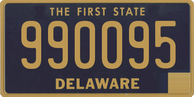 DE license plate 990095