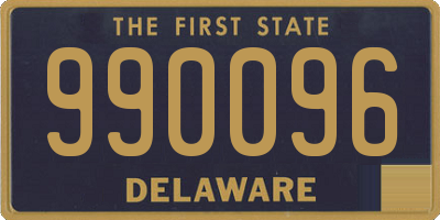 DE license plate 990096