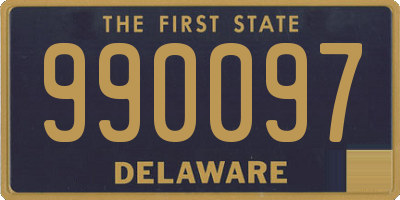 DE license plate 990097