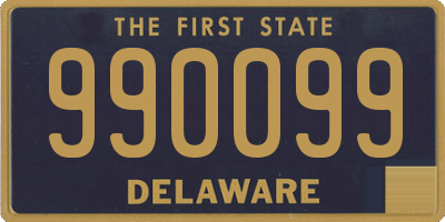 DE license plate 990099