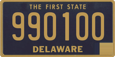 DE license plate 990100