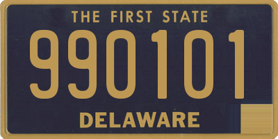 DE license plate 990101