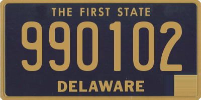 DE license plate 990102