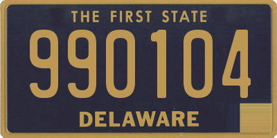 DE license plate 990104