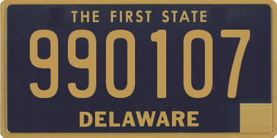 DE license plate 990107