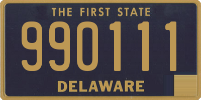 DE license plate 990111