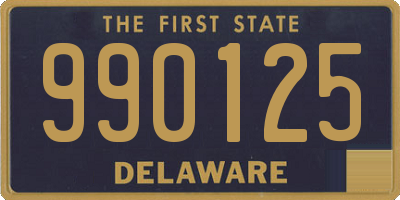 DE license plate 990125