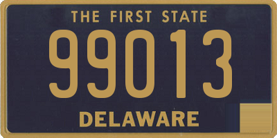 DE license plate 99013