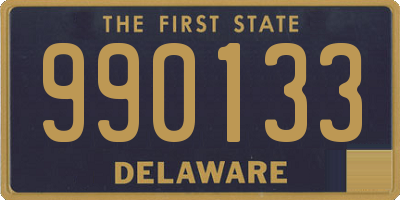 DE license plate 990133