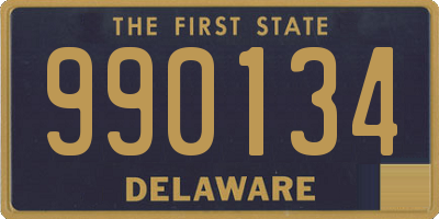 DE license plate 990134