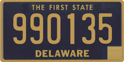 DE license plate 990135