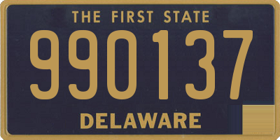 DE license plate 990137