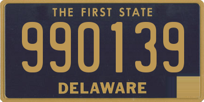 DE license plate 990139