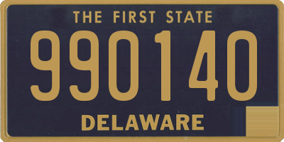 DE license plate 990140