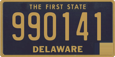 DE license plate 990141