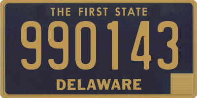 DE license plate 990143