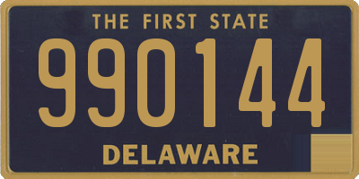 DE license plate 990144