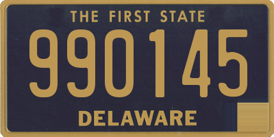 DE license plate 990145