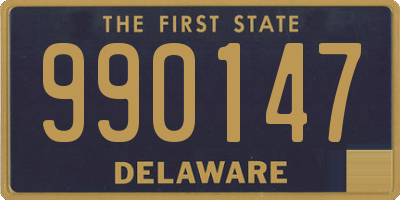 DE license plate 990147