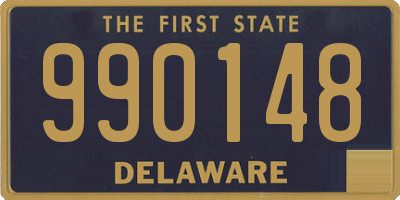 DE license plate 990148