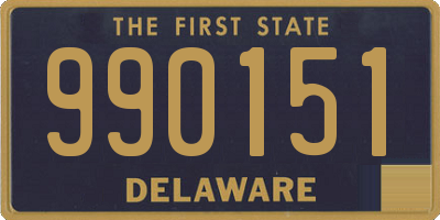 DE license plate 990151