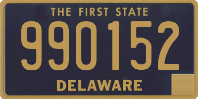 DE license plate 990152