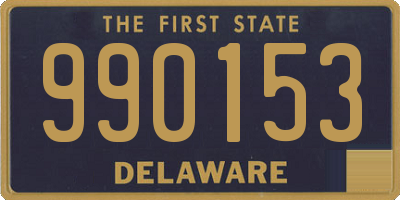 DE license plate 990153