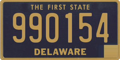 DE license plate 990154