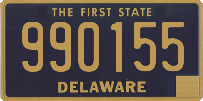 DE license plate 990155