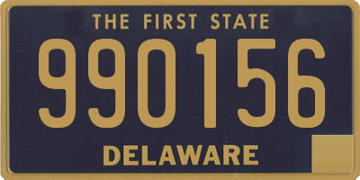 DE license plate 990156