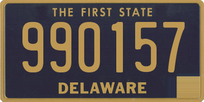 DE license plate 990157