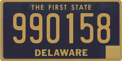 DE license plate 990158