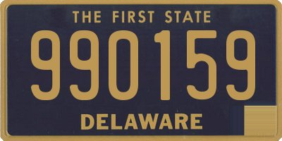 DE license plate 990159