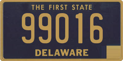 DE license plate 99016