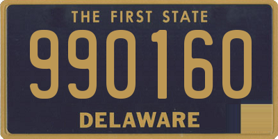 DE license plate 990160