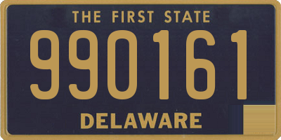 DE license plate 990161