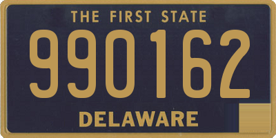 DE license plate 990162