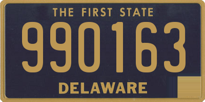 DE license plate 990163