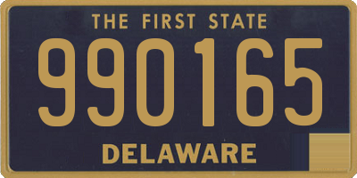 DE license plate 990165