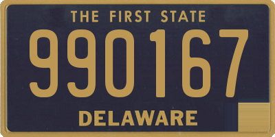 DE license plate 990167