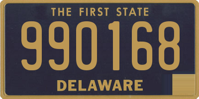 DE license plate 990168