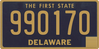 DE license plate 990170